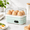 light green, variant on White 6-Capacity Rapid Electric Egg Cooker for soft, medium, hard boiled, poached, and scrambled eggs