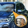 thumbnail image 3 of Yayeee Car Windshield Sun Shade Universal Fit Front Visor Protector, Halloween Pumpkin Field, 3 of 8