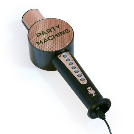 Singing Machine - Party Machine Mic - Rose Gold - Rose Gold and Black