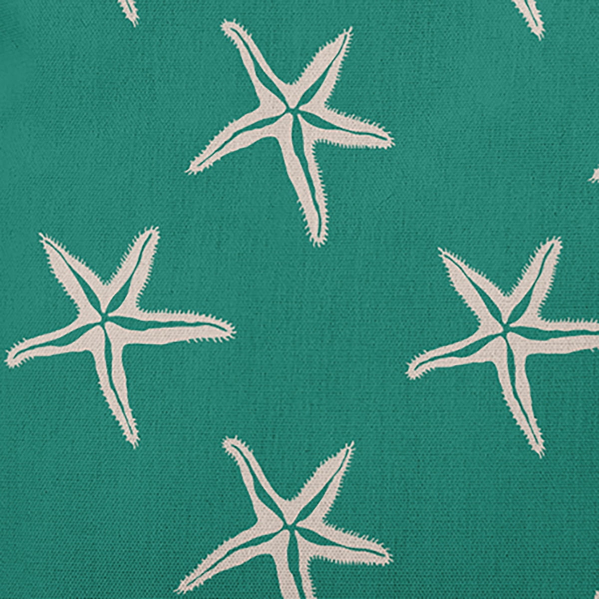 16" x 16" Simply Daisy Starfish Indoor/Outdoor Pillow, Kelly Green Qty 1