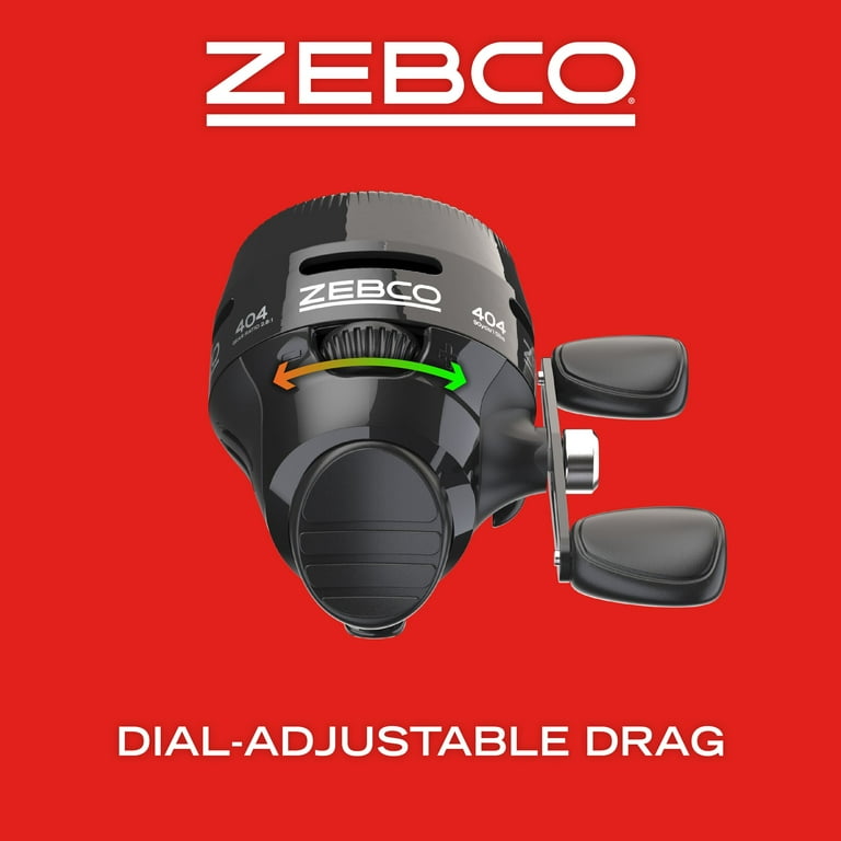 Zebco 404 Spincast Fishing Reel, Size 40 Reel, Right-Hand Retrieve