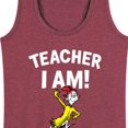 thumbnail image 3 of Dr. Seuss - Teacher I Am Sam I Am - Women's Racerback Tank Top, 3 of 6