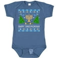 thumbnail image 3 of Inktastic Happy Chrismukkah Sweater Style with Menorah and Trees Boys or Girls Baby Bodysuit, 3 of 5