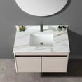 thumbnail image 6 of 43" Marble Vanity Top with Undermount Sink & Backsplash Carrara White, 6 of 9