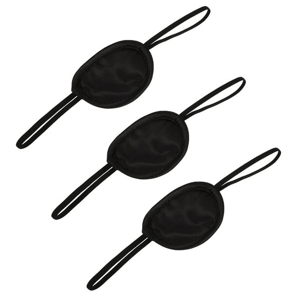 NUOLUX 3Pcs Satin Cloth Eye Patch Lazy Eye Training Patches for Adults