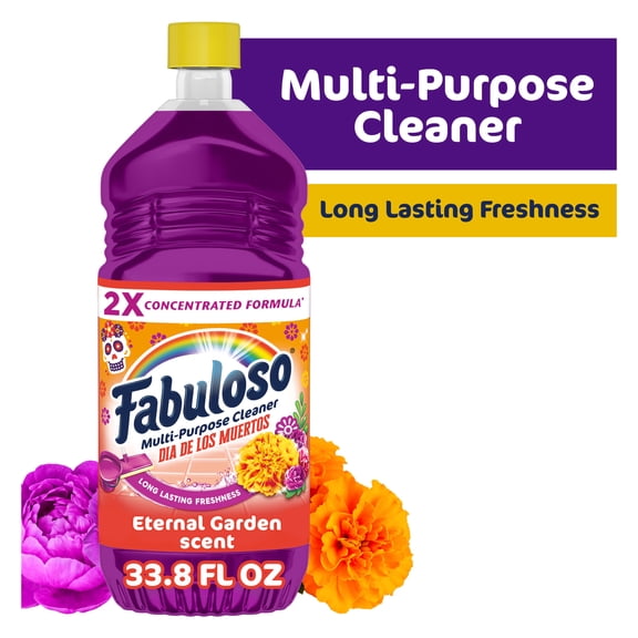 Fabuloso 2X Limited Edition Dia de los Muertos Multi-Purpose Cleaner, Garden Scent, 33.8 fl oz