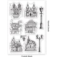 thumbnail image 2 of Building Pattern Transparent Stamp Street Light Transparent PVC Seal Stamp, 2 of 8