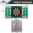 Narwhal Kingsbridge Dartboard and Set, Official 18 in Dartboard