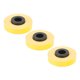thumbnail image 1 of 3 rollos de cinta para máquina de etiquetas cada uno, 26,2 pies de largo, 9 mm de ancho, repuestos de cinta para máquina de etiquetas PET resistente al desgarro para MAX LM 370 380 390 amarillo, 1 of 12