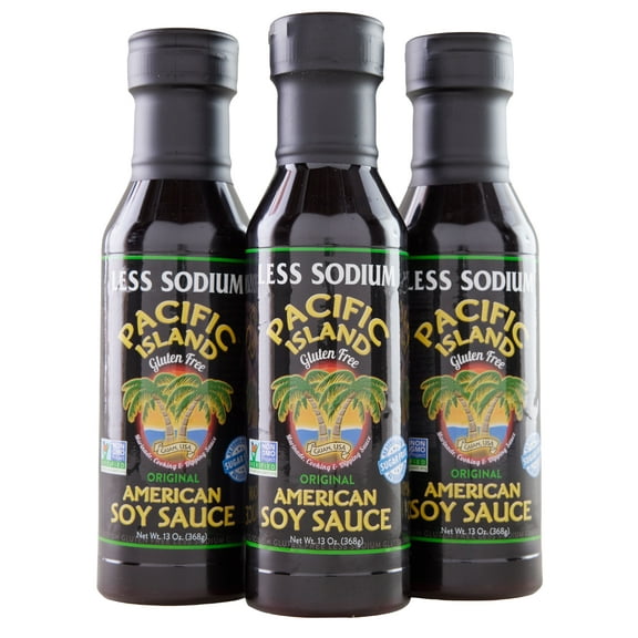 Pacific Island Sauces Soy Sauce Original Pack of 3