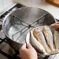 thumbnail image 4 of Stainless Steel Pattern Steamer Rack for Versatile Wok Cooking and Everyday Kitchen Use Durable Foldable Design for Efficient Steaming and Pot Support, 4 of 7