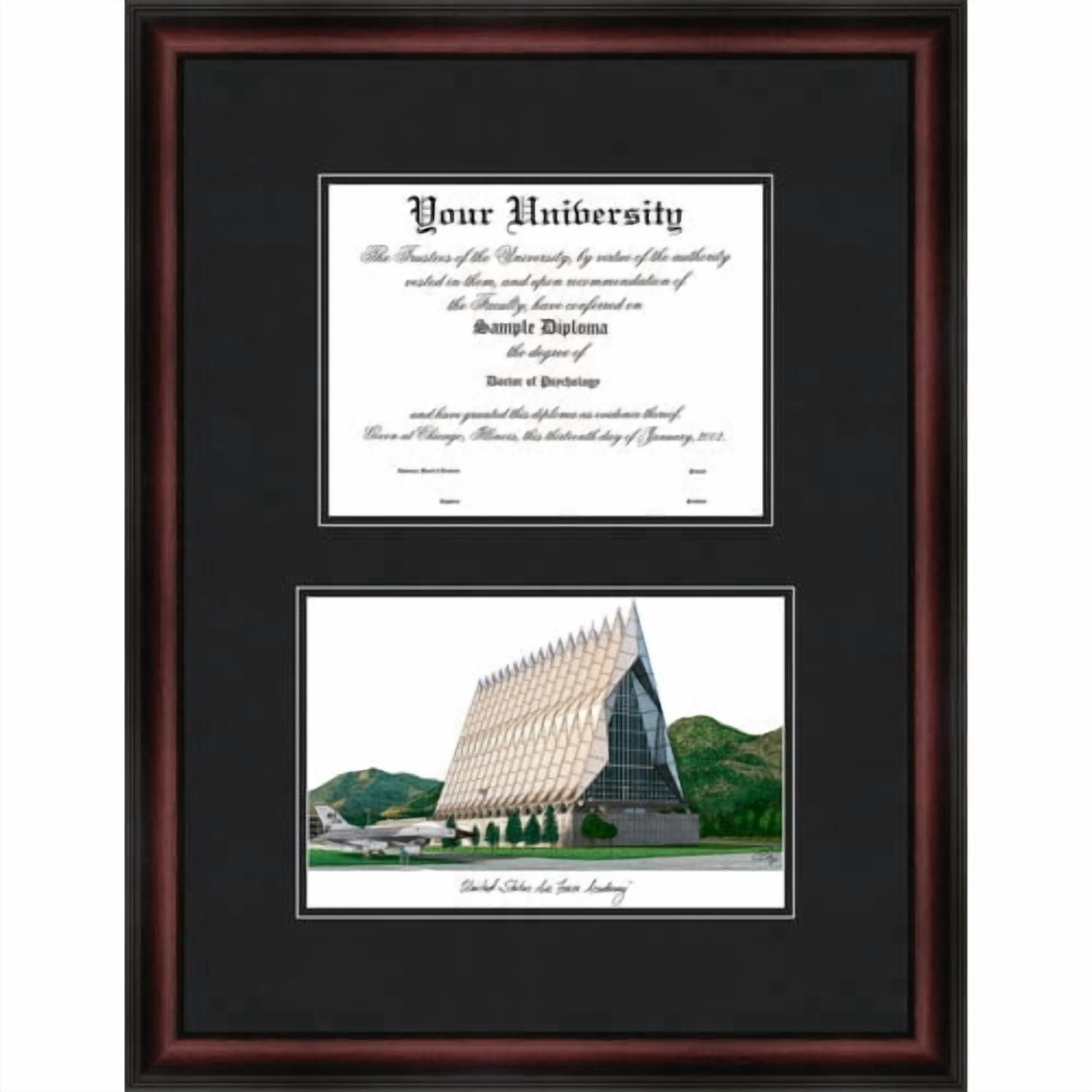 Campus Images KS998D-1185 8.5 x 11 in. Kansas State University Diplomate Diploma Satin Mahogany Frame