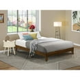 thumbnail image 2 of East West Furniture Queen Size Bed Frame with 4 Solid Wood Legs and 2 Extra Center Legs - Walnut Finish, 2 of 2