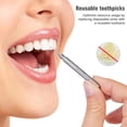 thumbnail image 4 of Boundless Voyage Portable Mini Titanium Toothpicks Holder Ear Wax Removal Personal Care Tools Outdoor Multifunctional Tools, 4 of 8