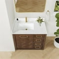 thumbnail image 4 of Vinnova Design Jakarta 36" Freestanding Single Bath Vanity in Aged Dark Brown Oak, 4 of 16