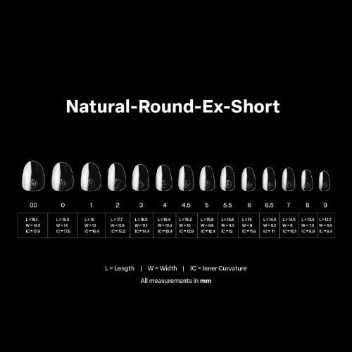 Apres Gel-X Tips 2.0 (600pc) - Natural Extra Short Round