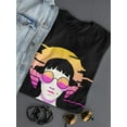 thumbnail image 3 of Synthwave Pale Girl T-Shirt Women -Image by Shutterstock, Female x-Large, 3 of 4