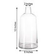 thumbnail image 4 of BalsaCircle 2 Pieces 12" Clear Glass Vases Tapered Neck Party Centerpieces Decorations, 4 of 8