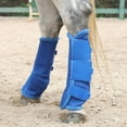 thumbnail image 4 of Horse Fly Boots Set of 4, Breathable Comfy Mesh Fly Boots for Horses, Non-Slip Horse Fly Leggings No More Stomping & Horsefly Nuisance Darkblue Pony, 4 of 6