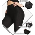 thumbnail image 3 of QRIC Women's High Waist Yoga Pants With Pockets Tummy Control Slimming Booty Leggings Workout Running Butt Lift Tights, 3 of 6