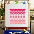 thumbnail image 5 of 1sheet Honeycomb Stencil 3 Sizes Hexagon Pattern Templates Large Washable Reusable Plastic Square Stencil Sign, 5 of 9