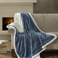 thumbnail image 2 of Madison Park Elma Cozy Burgundy Decorative Oversized Plush Throw Blanket, 60x70", 2 of 5