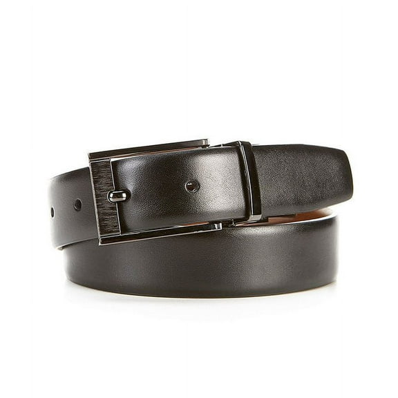 Class Club BLACK Big Boys' Reversible Bonded Leather Belt, 26/28