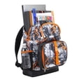 thumbnail image 2 of Fuel Unisex 4-Piece Combo Backpack with Lunch Box, Storage Case and Shoe Pouch, Urban Grid, 2 of 6