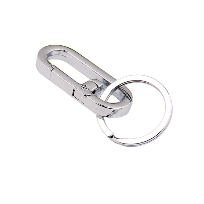 Locking Wire Keyring 48mm Nickel Plated