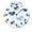 FFclock029, variant on ZXCXRQFa Wall Clock Blue Wooden Non Ticking Movement Wall Clock Battery Operated for Bedroom Living Room Kitchen Classroom Office Home School,10inch