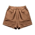thumbnail image 5 of 2 Piece Linen Set for Women with Pockets Beach Casual Travel Outfits Sleeveless Tank Tops and Shorts (M, Brown), 5 of 6