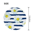 thumbnail image 3 of Disketp Daisy Striped Nautical Small Mouse Pad 7.9x7.9 Inches,Washable Round Mousepad For Office Laptop Computer,Non-Slip Rubber Base Mouse Pads For Wireless Mouse, 3 of 9