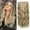 Bleach Blonde(3/6), variant on MORICA Clip in Hair Extension 20 Inch 6PCS Natural Long Wavy Curly Hairpieces for Women Thick Synthetic Fiber Double Weft Hair Full Head