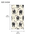 thumbnail image 3 of Towel 30x15 Inch Face Towel Hand Towel Bath Towels Hand Bath Towels Single-Sided Printed Towels, Lightweight, Breathable and Absorbent Black Cow, 3 of 5