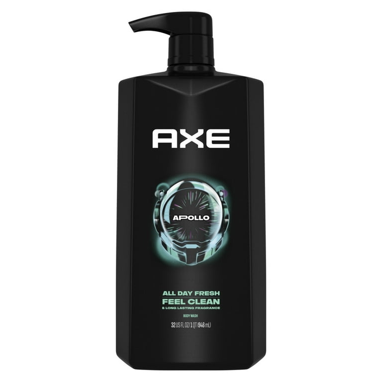 4 pack) Axe Apollo Refreshing Daily Use Men's Body Wash, Sage and