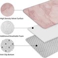 thumbnail image 5 of Pink Marble Pattern Bathroom Rugs Sets 3 Piece,Toilet Cover Set,Absorbent Non Slip Bathroom Mats Sets with U-Shaped Contour Rug Toilet Rug Set, 5 of 5