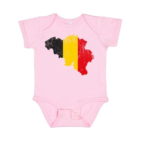 

Inktastic Belgian Map Flag Gift Baby Boy or Baby Girl Bodysuit