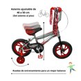 thumbnail image 3 of Bicicleta Infantil Unibike  rodada 12 con ruedas de entrenamiento Rojo 12, 3 of 7