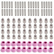 AMICO POWER Amico CUT5060-100, 100Pcs Plasma Cutter Consumables Nozzles, Electrodes, Cups for CUT-50 APC-50 & CTS-200