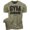 T-Shirt Military Green, variant on GYMISH Gym Junkie Workout T-Shirt for Men – Front Design Gym Shirt, Funny Workout Tee, Military Green, Small