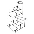 thumbnail image 5 of Platter Stand Serving Tray Rack Food Dish Display Stand for Cupcake Dish Round, 5 of 5