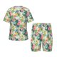 thumbnail image 1 of Balery Tropical Flowers Conjunto de Pijama Infantil de Manga Corta con Estampado – Ropa de Dormir de Algodón Suave-Medium, 1 of 6