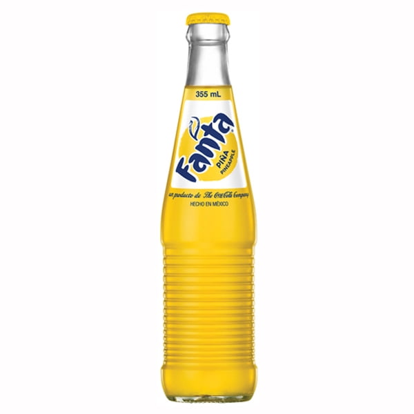 Mexican Fanta Pina Pineapple 12 oz Glass Bottles Pack of 12 Walmart