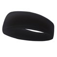 thumbnail image 1 of Diadema deportiva ShuxiuWang antitranspirante elástico absorbente de sudor negro puro, 1 of 1