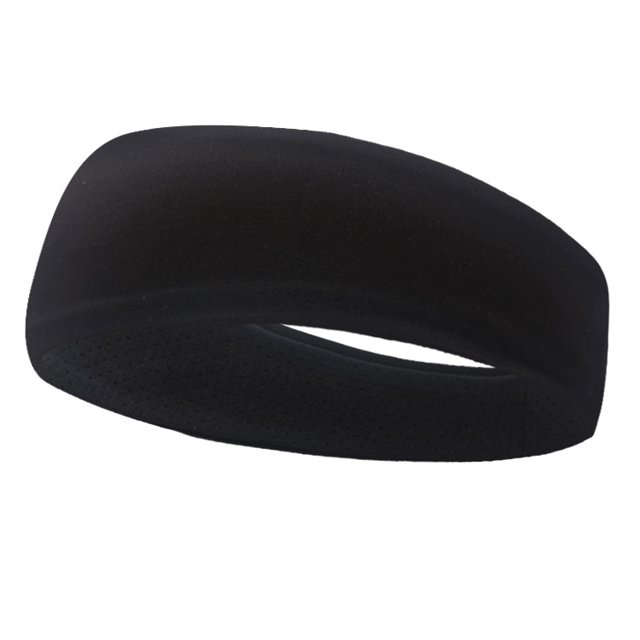 Diadema deportiva ShuxiuWang antitranspirante elástico absorbente de sudor negro puro