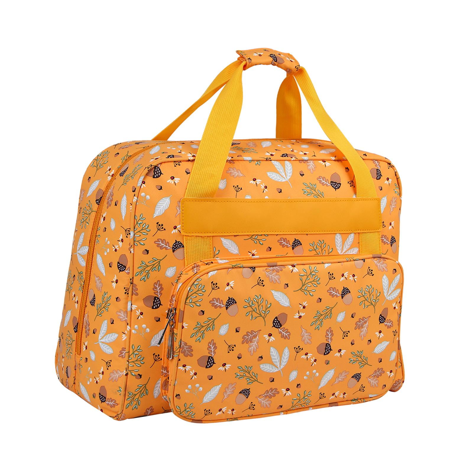 HOMYL Knitting Bag Yarn Tote Crochet Tote with Carry Handle Portable Crochet Organizer A