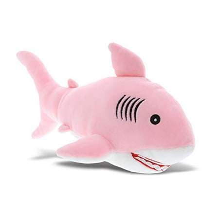 Dollibu Pink Shark Baby Soft Plush Toy, Newborn Babies First Stuffed Animal Cuddle & Snuggle Toys, Toddler's Huggable Best Buddy, Fluffy Teddy Bear Stuffed Shark Toy for Little Girls & Boys - 12