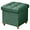 Dark Green, variant on Ottoman with Storage, Small Storage Ottoman, Folding Foot Stool with Wood Legs for Living Room and Bedroom Linen Rest Seat, 15"x15"x15" - Dark Green