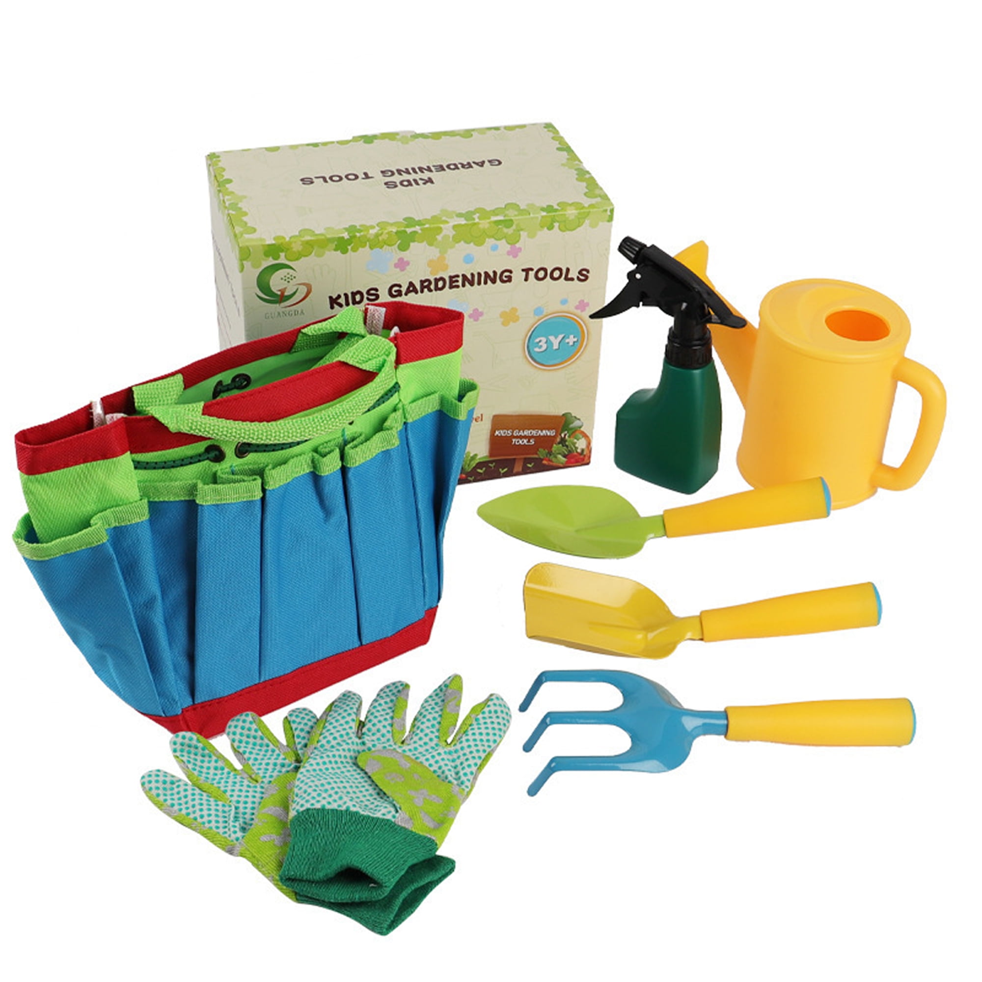 COUTEXYI Kids Gardening Tools Set, Assorted Color Multipurpose Garden Tools