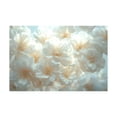 thumbnail image 5 of Mudket Framed,Canvas Wall Art,Ready to Hang, Cream White Floral Wall Art, Minimalist Flower Wall Decor, Soft Floral Prints for Bedroom Bathroom Wedding Party Office Decor - 12"L x 8"W, 5 of 10